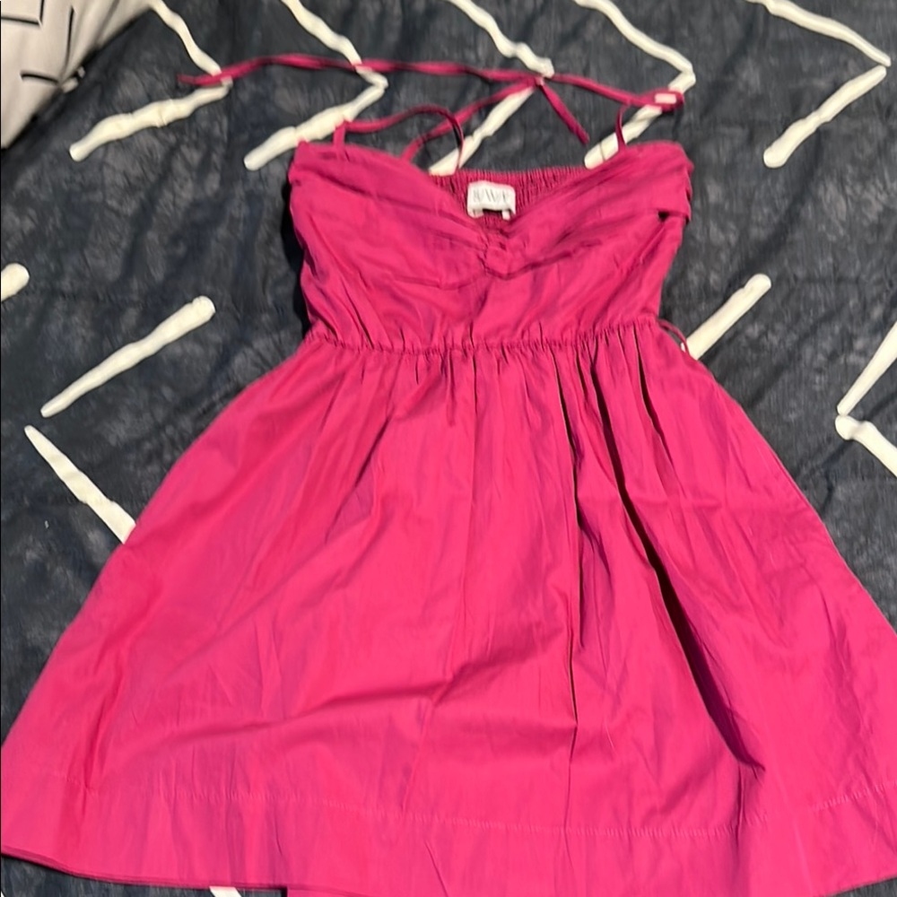 Elegant Fuchsia Mini Dress